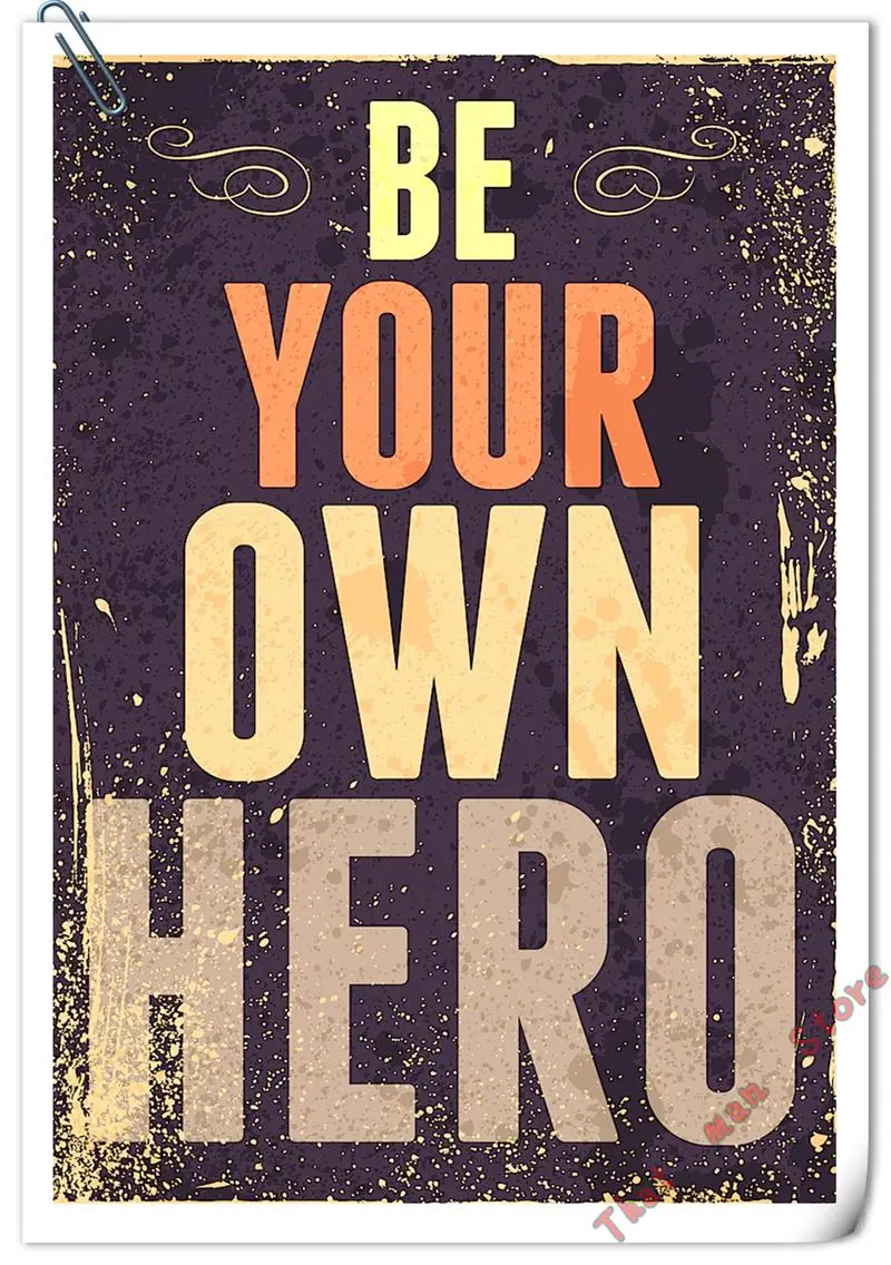 Современный красочный постер с надписями на тему искусства Настенная картина