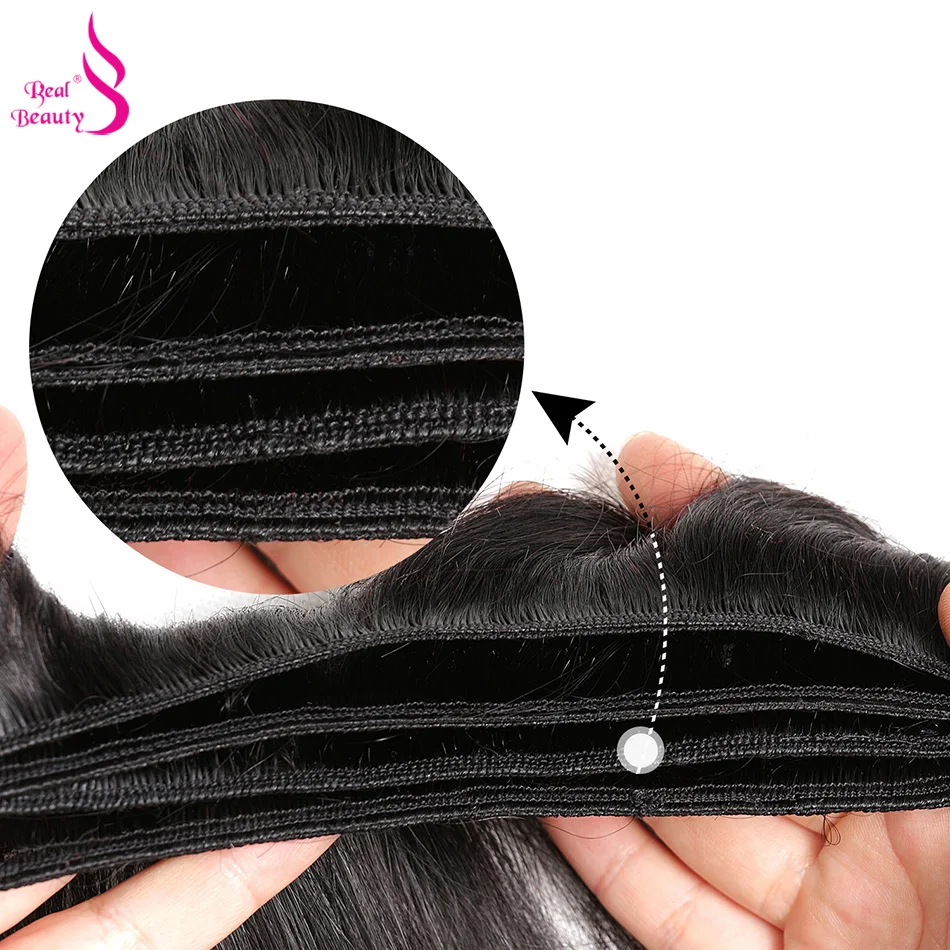 Настоящая красота бразильские волнистые волосы пряди 100% человеческие пучки не