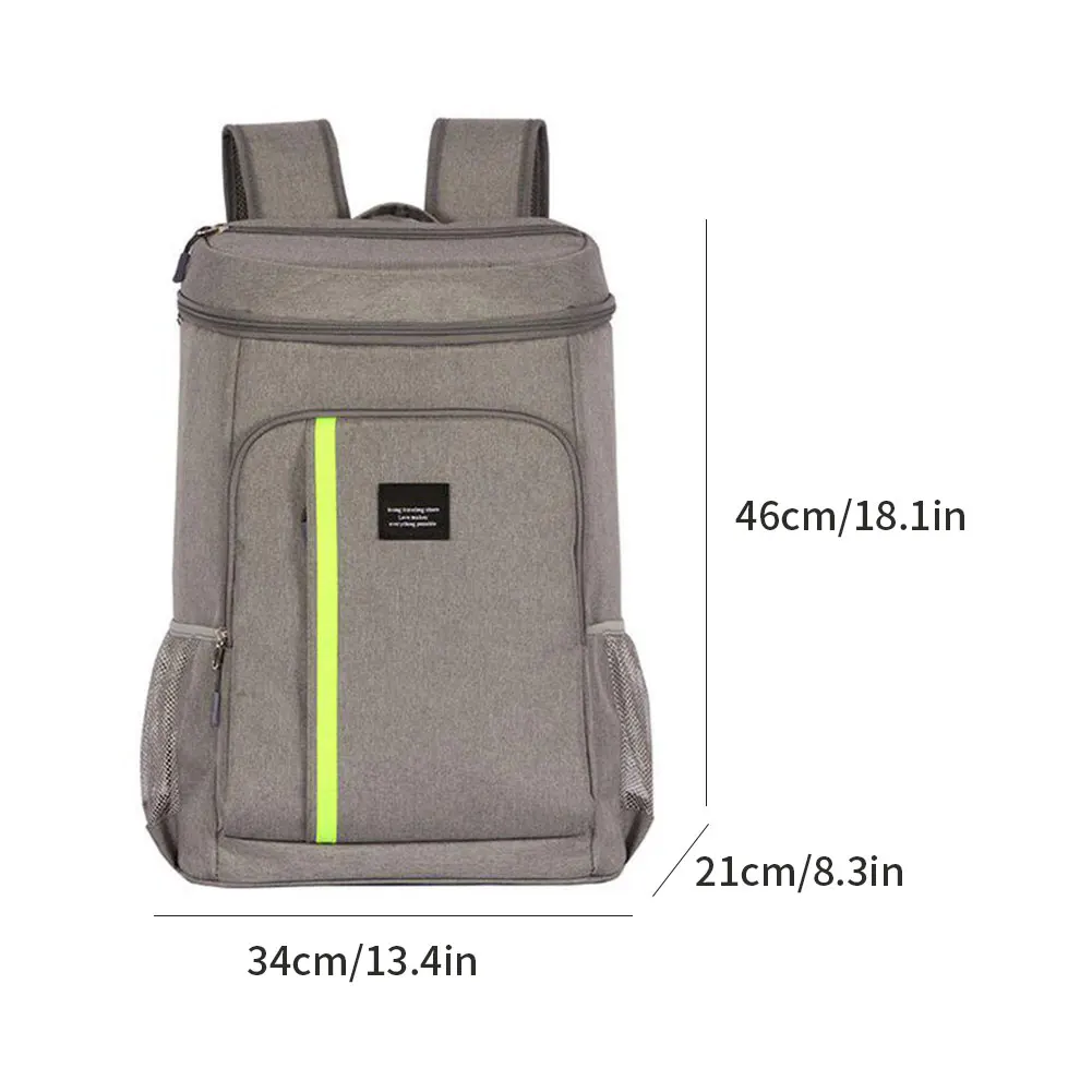 cooler backpack waterproof insulated large capacity food thermal bag leakproof insulated camping isothermal refrigerator bag free global shipping