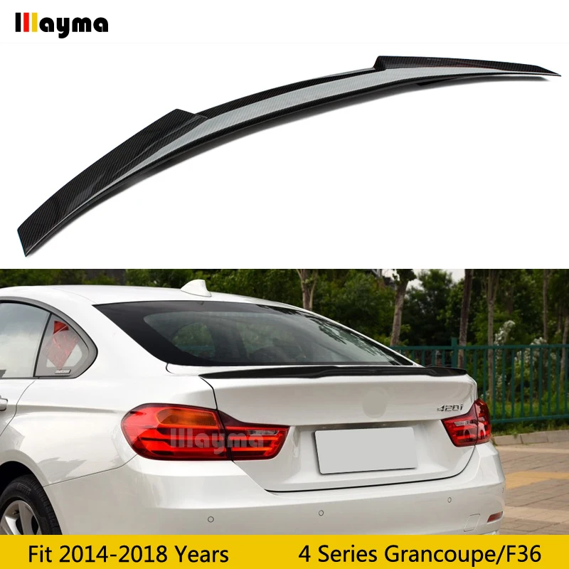 Стильный спойлер M4 для заднего багажника из углеродного волокна BMW 4 серии двери