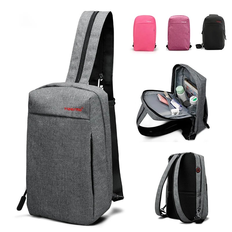 Tigernu Повседневная мужская грудная сумка Кроссбоди Сумки Противоугонная