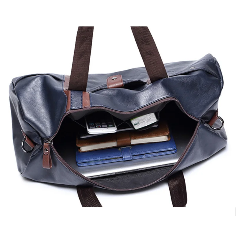 Новинка большие вместительные мужские дорожные сумки простая сумка Черная