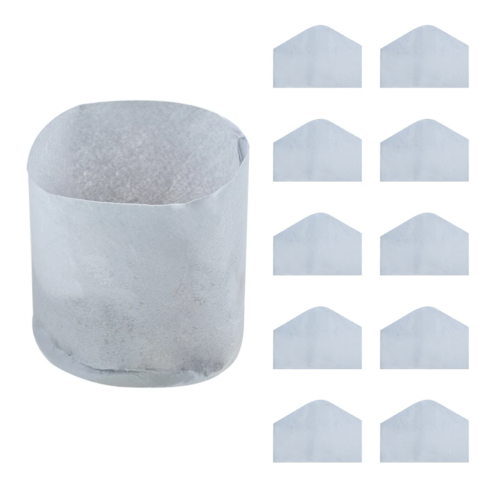 

10 Pcs Fabric Pots Root Plant Pouch Round Aeration Container Grow Bags