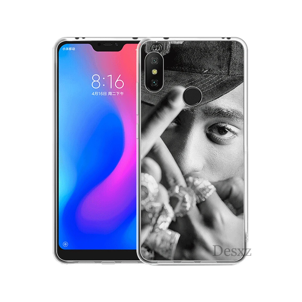 Мобильный чехол для телефона Xiaomi Redmi Note 6 7 Pro 5A 4 4X3 5 твердый переплет 2Pac с
