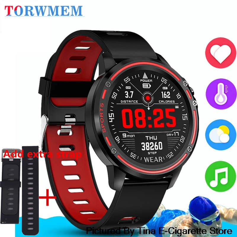 L8 Смарт часы для мужчин IP68 водонепроницаемый Reloj Hombre режим SmartWatch с ЭКГ PPG кровяное
