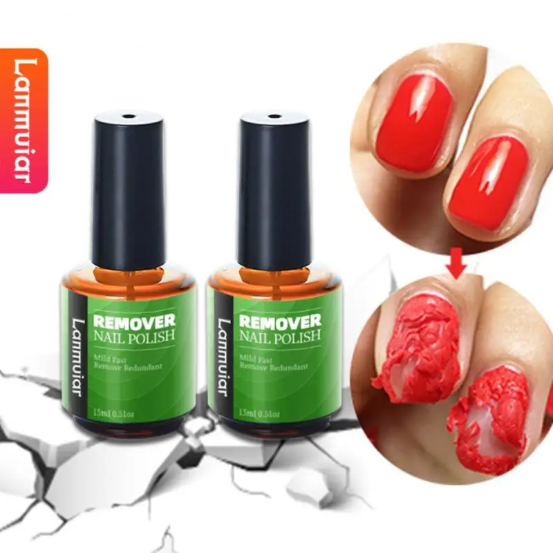 

LANMUIAR 15 ml Burst Nail Remover Nail Polish Remover Quick Nail Polish Remover Accessories For People Nail Art Drop Ship 1 Pcs