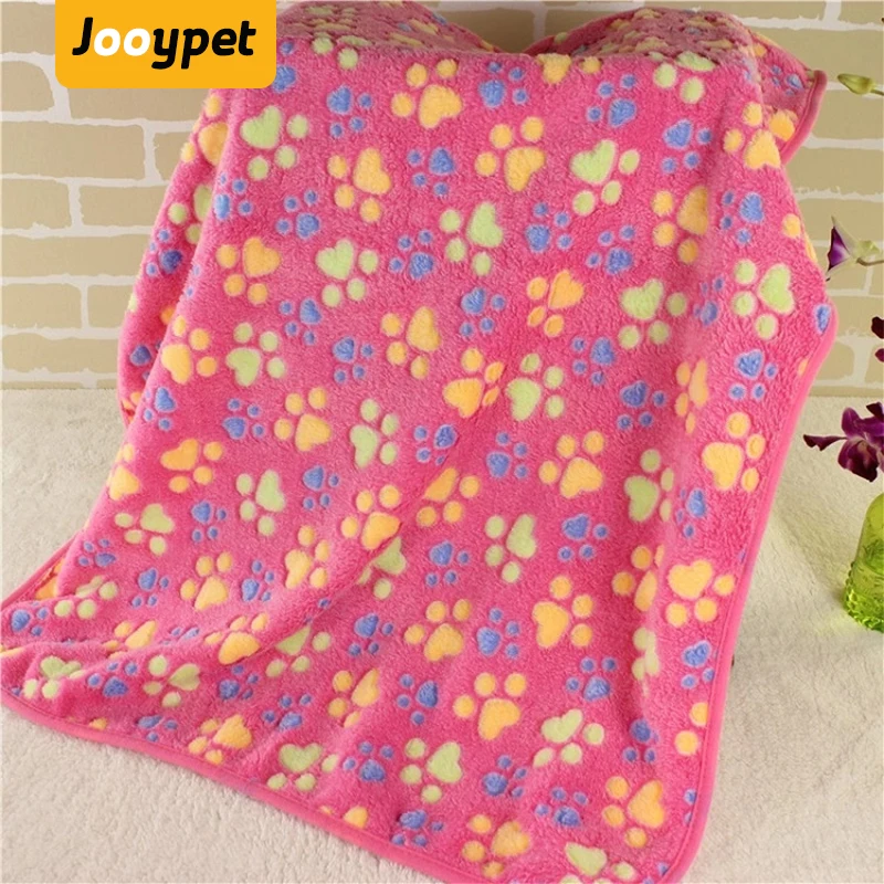 JOOYPET милое теплое одеяло для сна с принтом в виде лап собак кошек щенков флисовое
