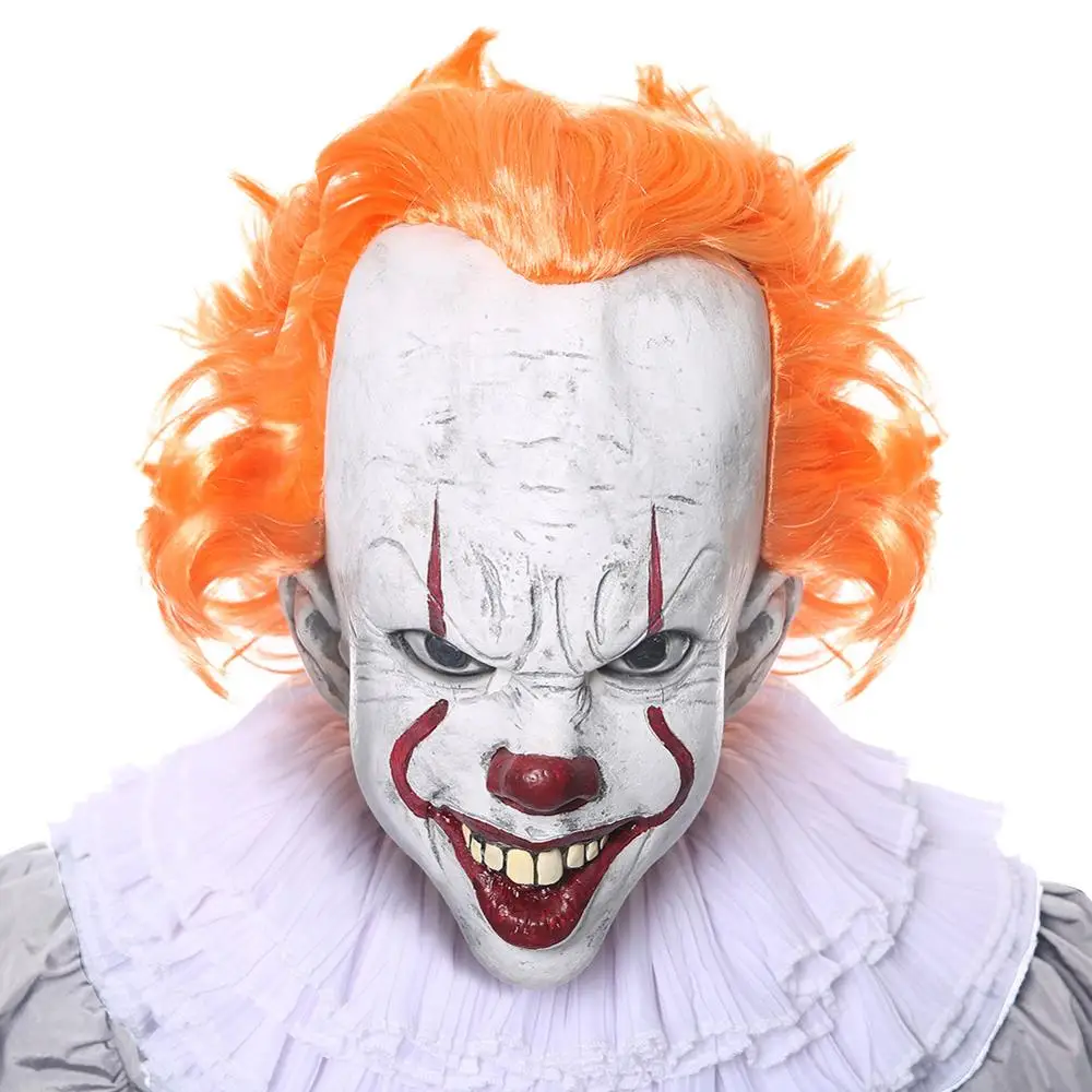 

It: Chapter 2 Cosplay Pennywise Costume Horror Pennywise The Clown Costume With Mask Women Men Suit Halloween Carnival Costume