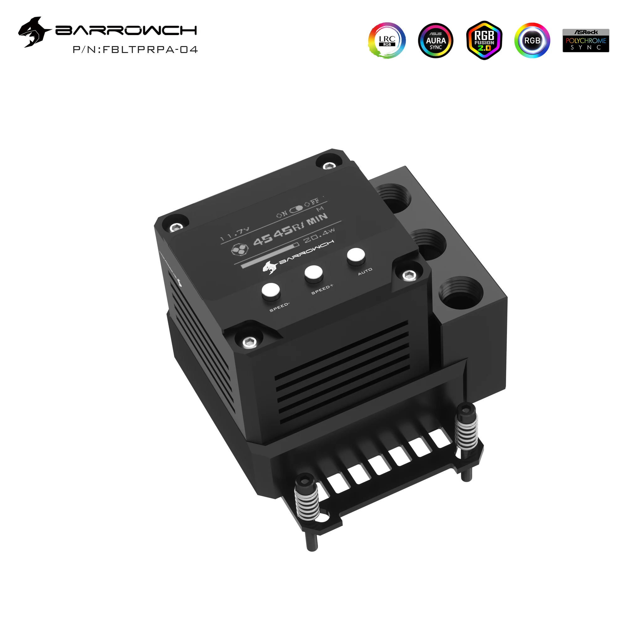 

Barrowch Pump Reservoir Integrated CPU Block for Intel/AMD FBLTPRP-04 FBLTPRPA-04 POM