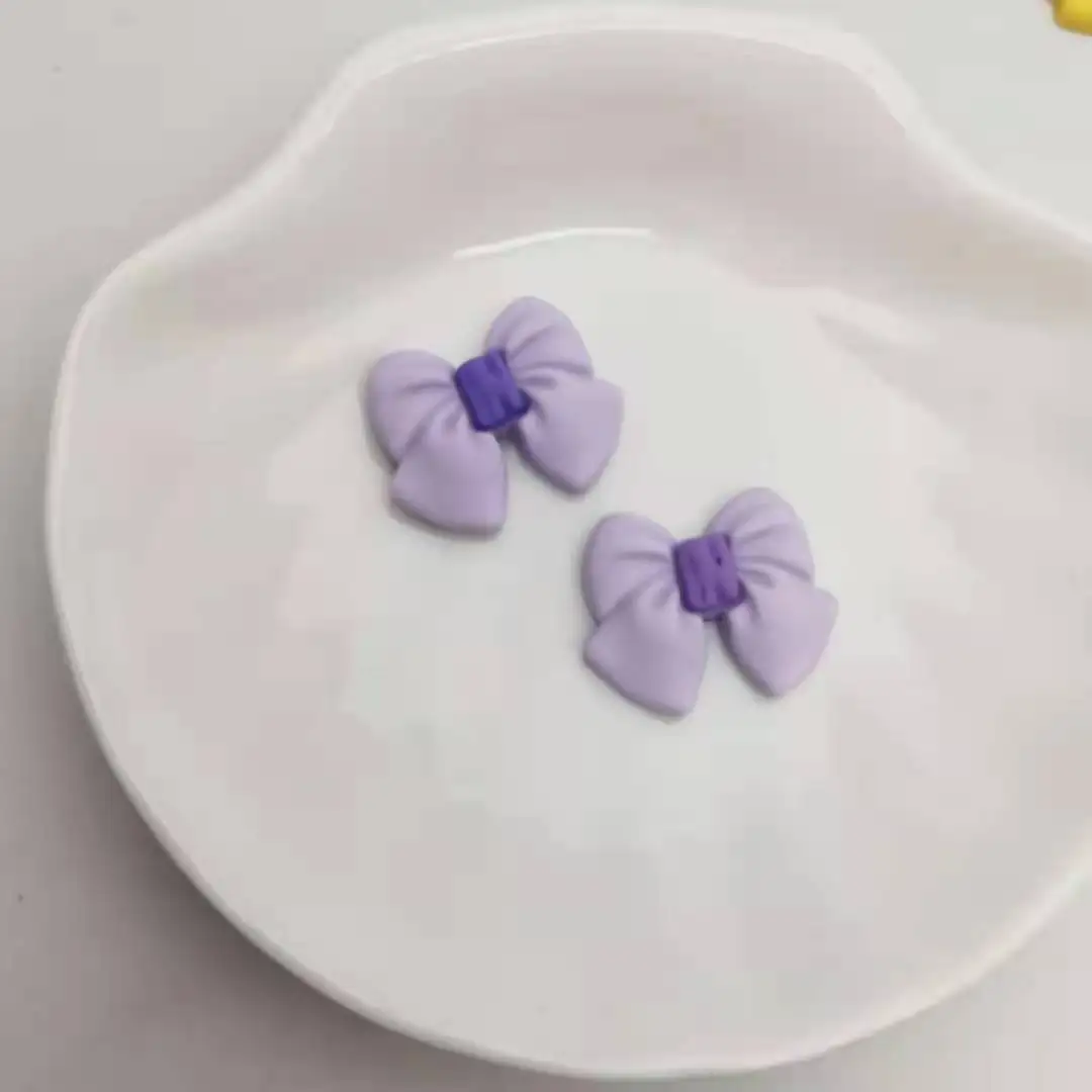 

19*24 Mm 15pcs Bowknot Resin Accessories DIY Children Hairpin Head Rope Jewelry Accessories