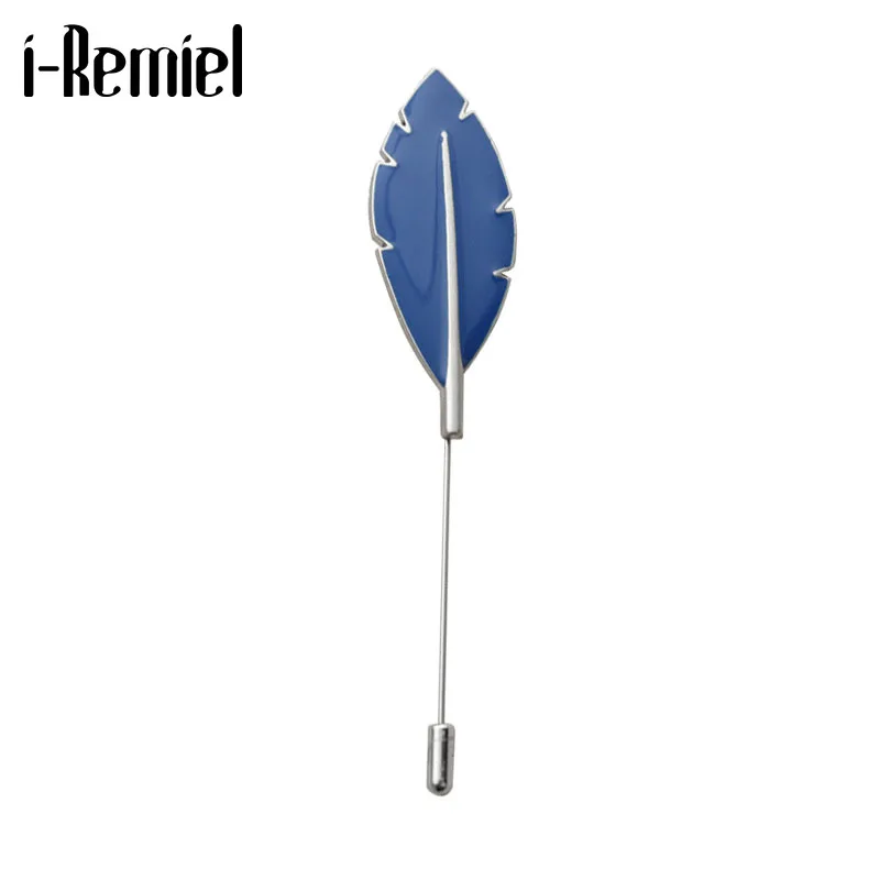 Я Remiel Модные солнцезащитные очки в стиле ретро с сплав лист длинные иглы брошь на