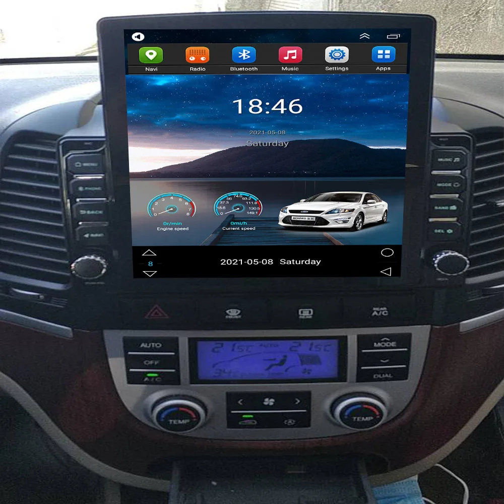 

Автомобильный мультимедийный плеер, android 11,0, 2.5D + IPS, для Hyundai Santa Fe 2005-2012, dvd, gps-навигация, navi stereo DSP RDS, 6 + 128 ГБ