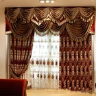 Королевские аристократические европейские шторы с вышивкой, полноразмерные занавески для гостиной, высококлассные виллы, украшенные роскошным декором