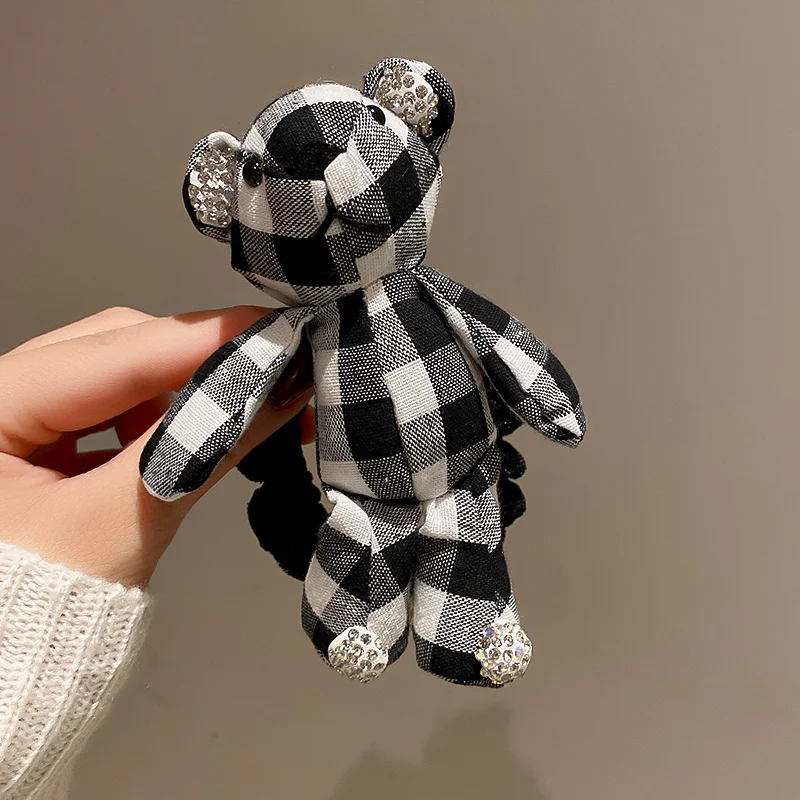 

Черный тканевый зажим для волос с большим когтями