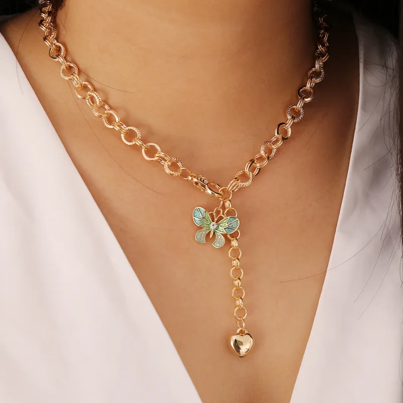 Женское колье чокер в стиле Харадзюку из нержавеющей стали панк хип хоп