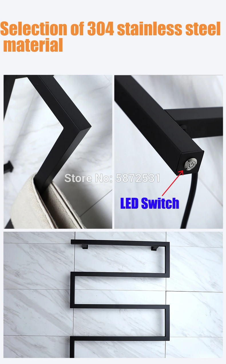 Обогреватель для полотенец из нержавеющей стали 110 В 90x65 см | Сушилки