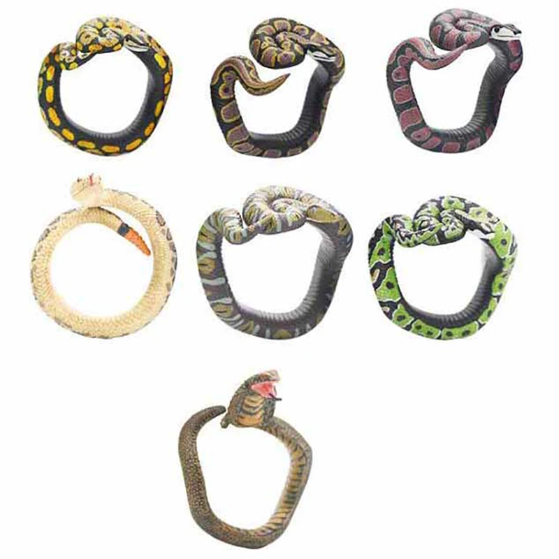 Змеиный браслет на Хэллоуин модель животного фигурка пластиковый Забавный