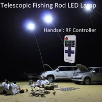 telescopic outdoor camping light 12v led field fishing lighting battery charge for night fishing road trip with rf controller