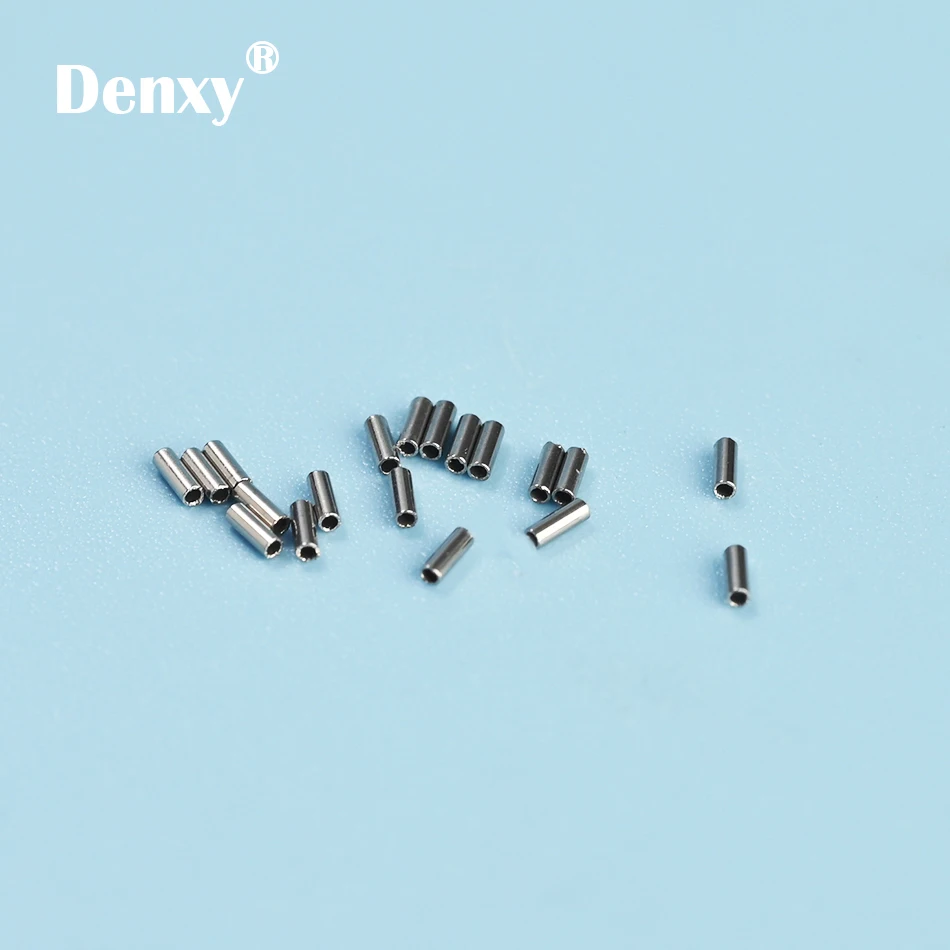Denxy 100 шт./упак. Ортодонтическая щеточка мини схваченный остановки 0 015 и 019 на нить