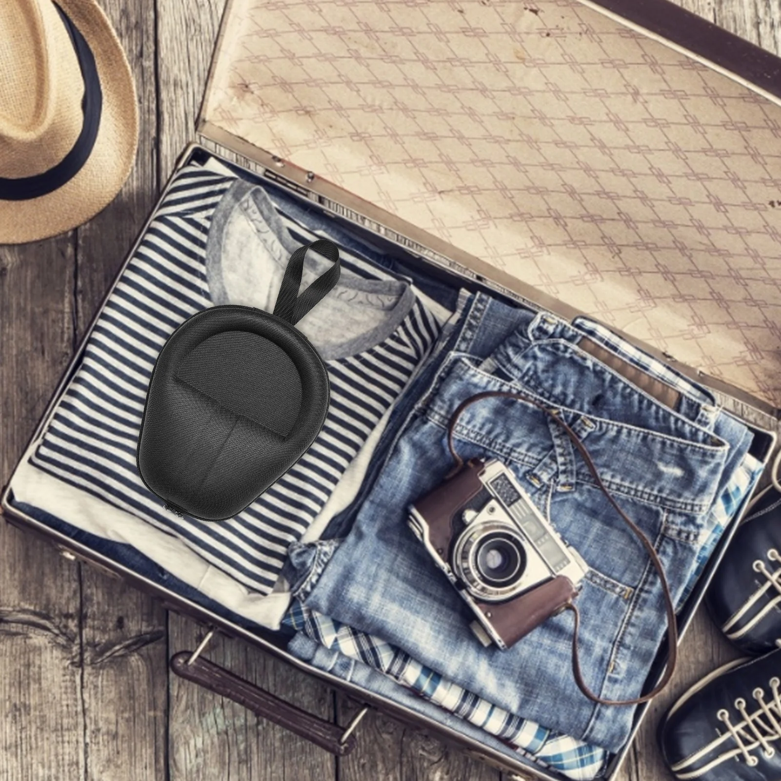 

Travel EVA Carrying Case Protective Storage Bag For AirPods Max Bluetooth Headset