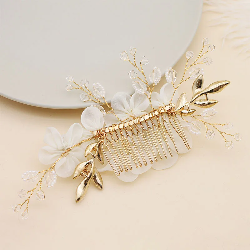 Модный гребень для волос Стразы QYY 2019 свадебные украшения с цветком невесты