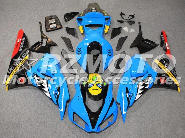 

New ABS Complete Motorcycle Fairings Kit Fit for HONDA CBR1000RR 2006 2007 CBR1000 06 07 Bodywork set Custom Sky blue shark
