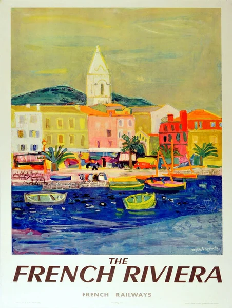 

the French Riviera, Retro Metal Aluminium Sign Vintage / Man Cave