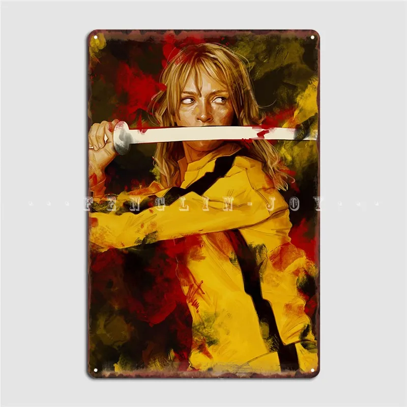 

Kill Bill Metal Plaque Poster Pub Garage Customize Cinema Kitchen Garage Decoration Tin Sign Posters