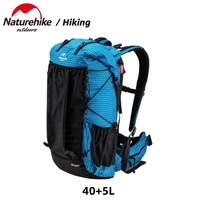 naturehike outdoor hiking backpack 405l unisex ultralight camping mountaineering waterproof travel climbing bag with rain cover