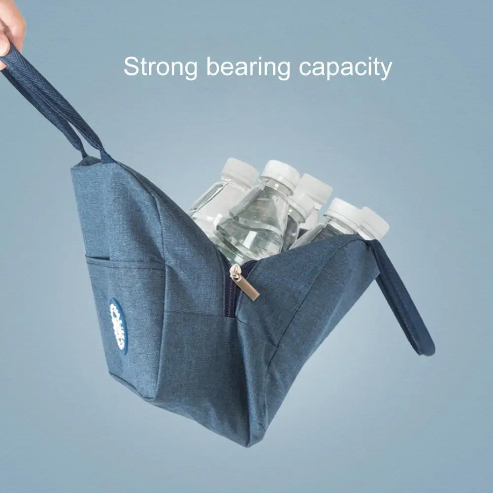 

Lightweight Great Leakproof Insulated Thermal Food Carrier Bag Practical Insulated Lunch Bag Delicate Texture for Travel