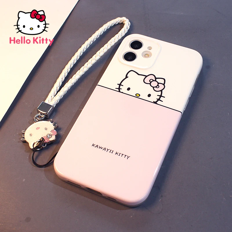 

Hello Kitty for IPhone 7/8P/X/XR/XS/XSMAX/11/12Pro/12mini Cartoon Cute Girl Shatter-resistant Mobile Phone Soft Case