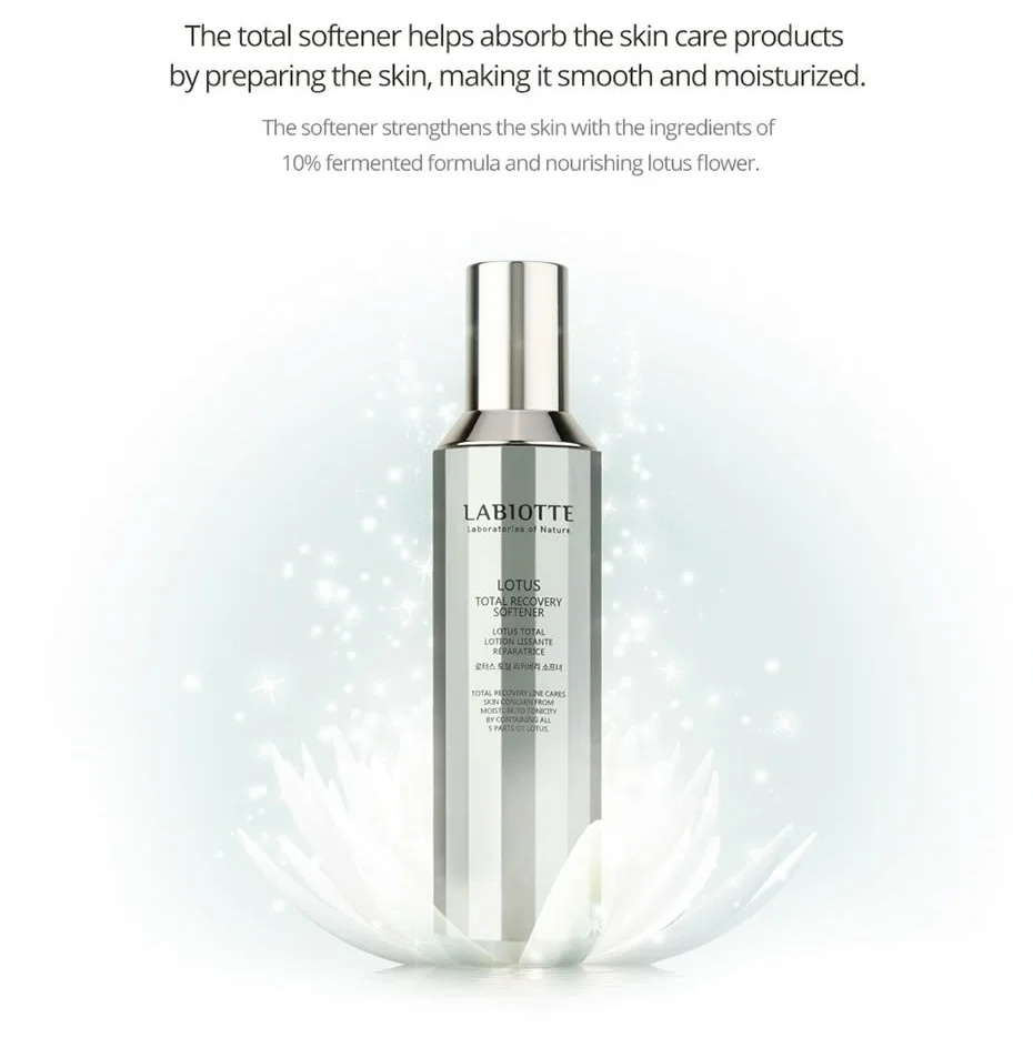 LABIOTTE Lotus Total Recovery Softener 150ml Makeup Water Face Toner Anti Aging Wrinkle Moisturizing Whitening Skin Care |