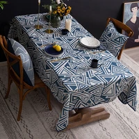 modern geometric pattern table cloth jacquard tablecloth rectangular table cover for kitchen dining room table decorative cloth
