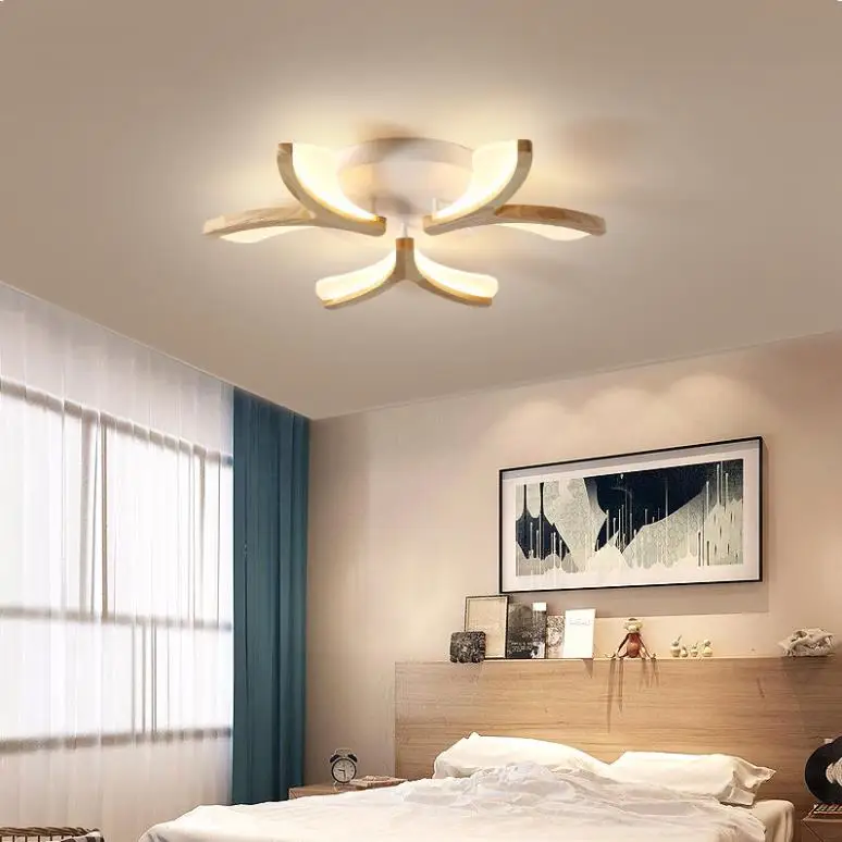 Скандинавская светодиодная современная простая потолочная лампа для гостиной