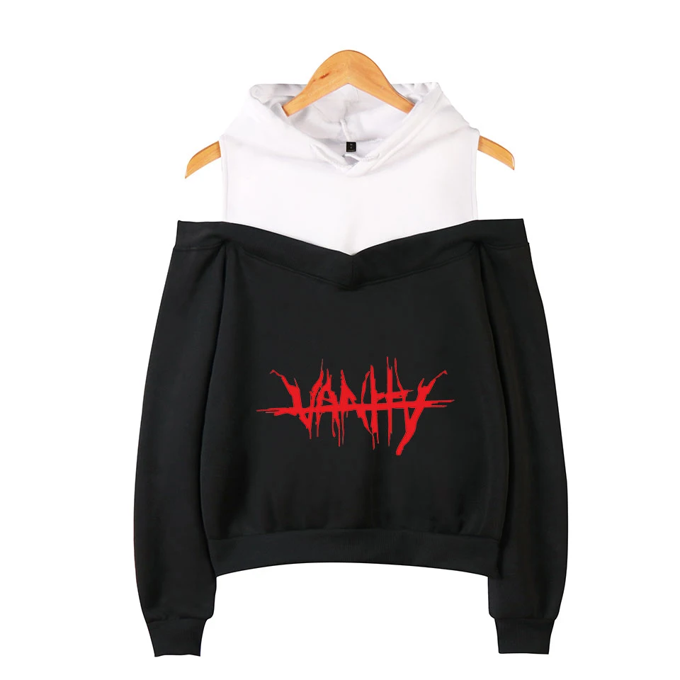 

Juice Wrld Off-shoulder hoodies women Fashion print Long sleeve sweatshrts Juice Wrld Off-shoulder hoody girls casual tops