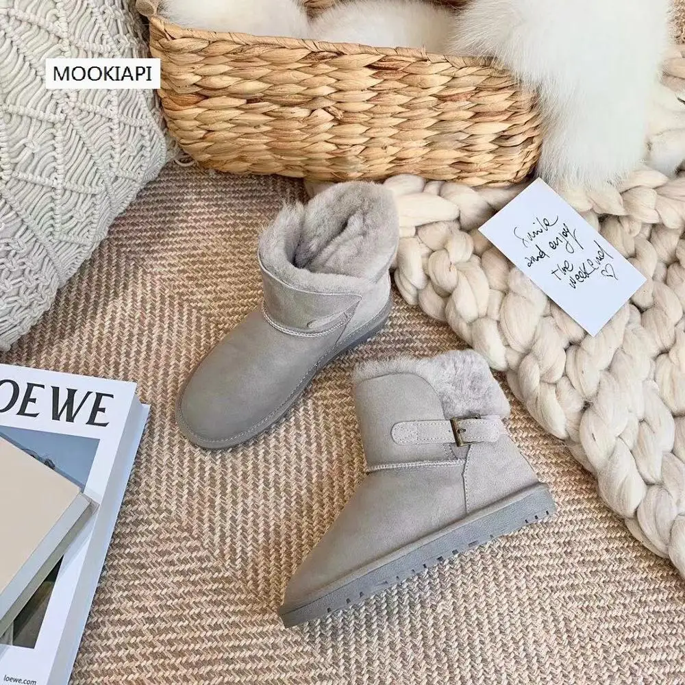 2019 г. Австралийский бренд зимние сапоги высокого качества Натуральная Овчина