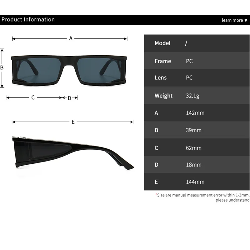

Fashion Design Square Sunglasses Classic Retro Men Outdoor Driving Mirror Luxury Ladies Sunglasses