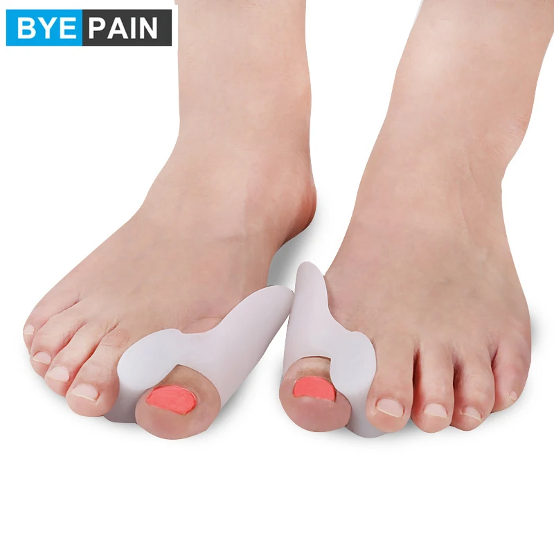 1 пара BYEPAIN Стандартный Bunion Pad & Toe Spacer Set Corrector силиконовый гель Hallux Valgus Relief