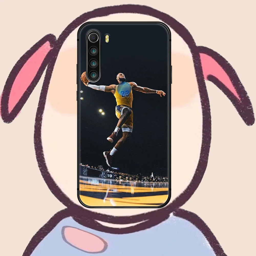 

LeBron James Phone Case For XIAOMI Redmi Note 5 7 8 T 9 6A 7A 8A 9S K 20 30 Pro black Bumper Luxury Shell Trend Coque Pretty