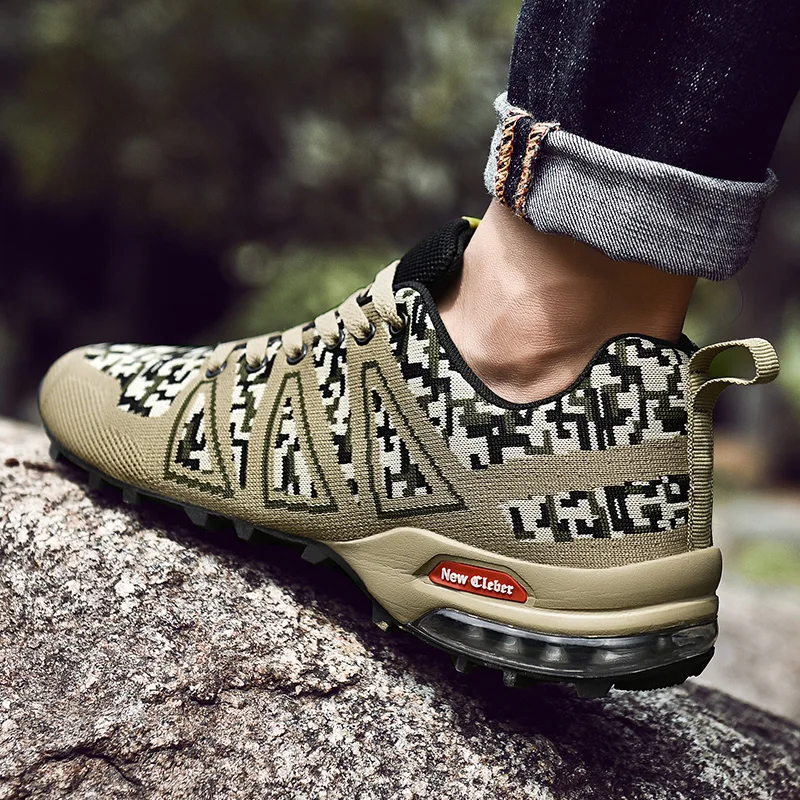 Брендовые высококачественные Нескользящие кроссовки мужские камуфляжные