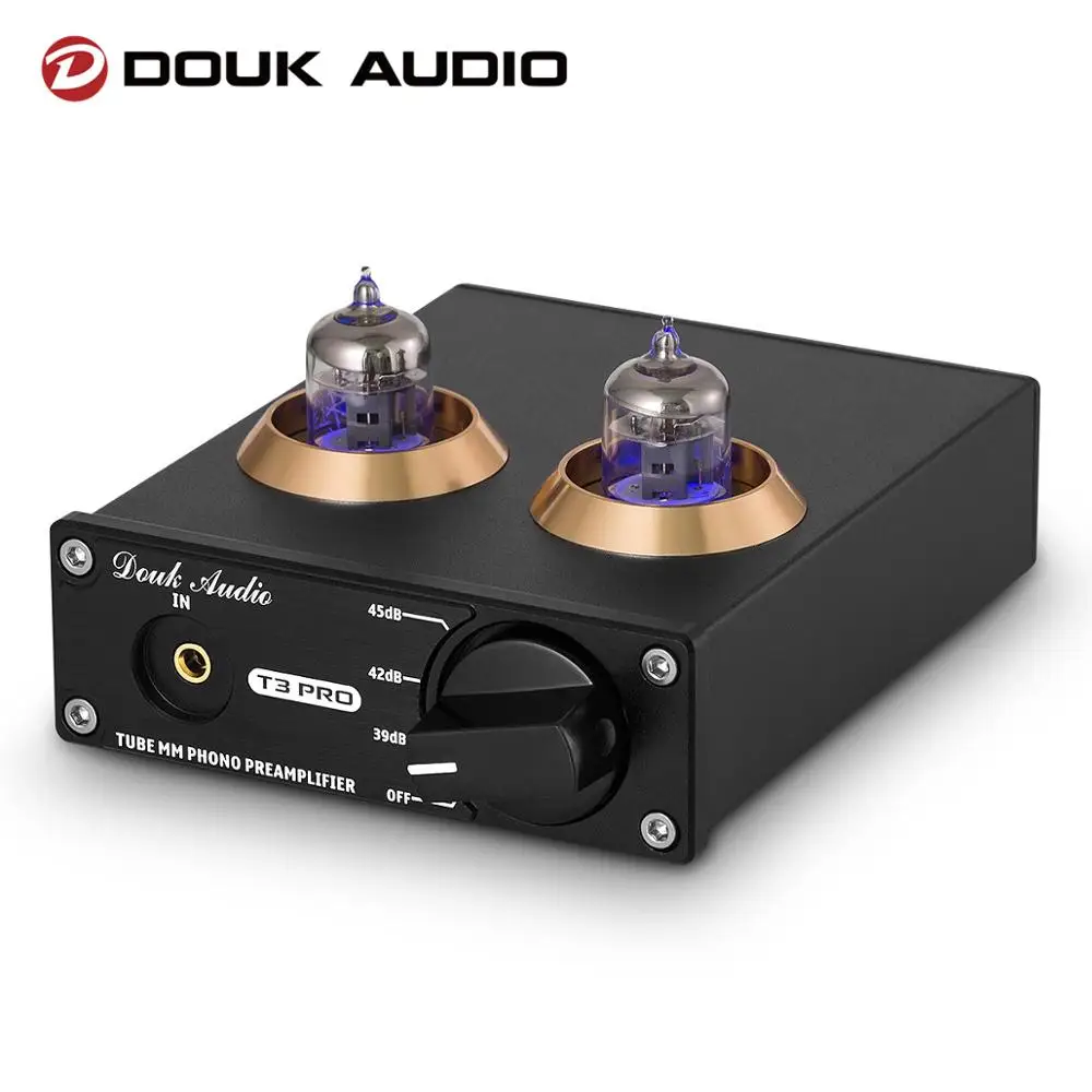 Предусилитель Douk Audio T3 PRO Mini MM RIAA Tube проигрыватель Phono Стерео предусилитель