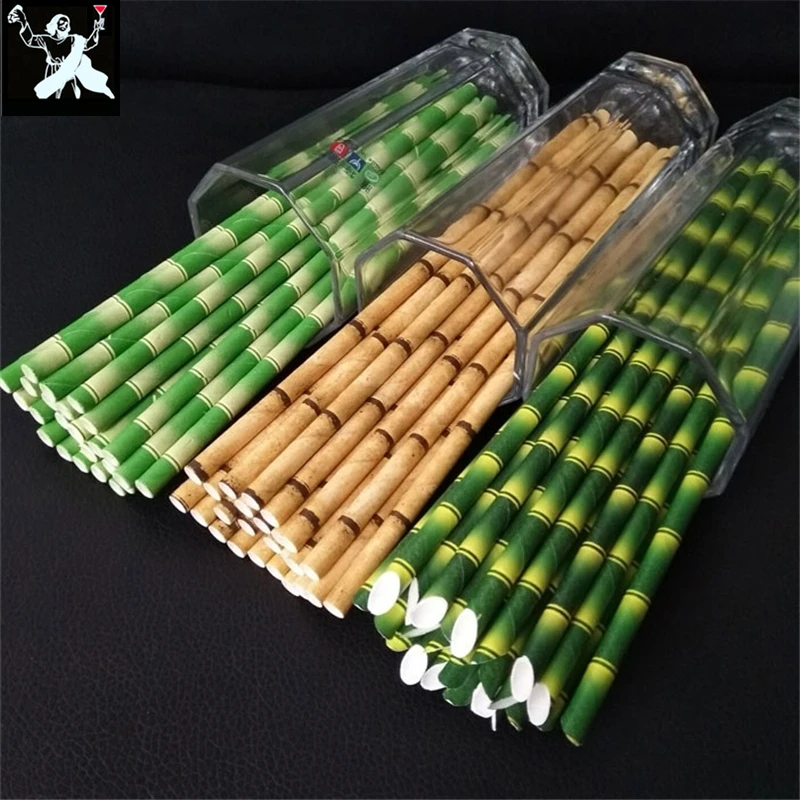 Disposable Long Paper Thin Straw Environmental Protection Milk Tea Color art Creativity Ins Net Red Juice Cocktail Straws |