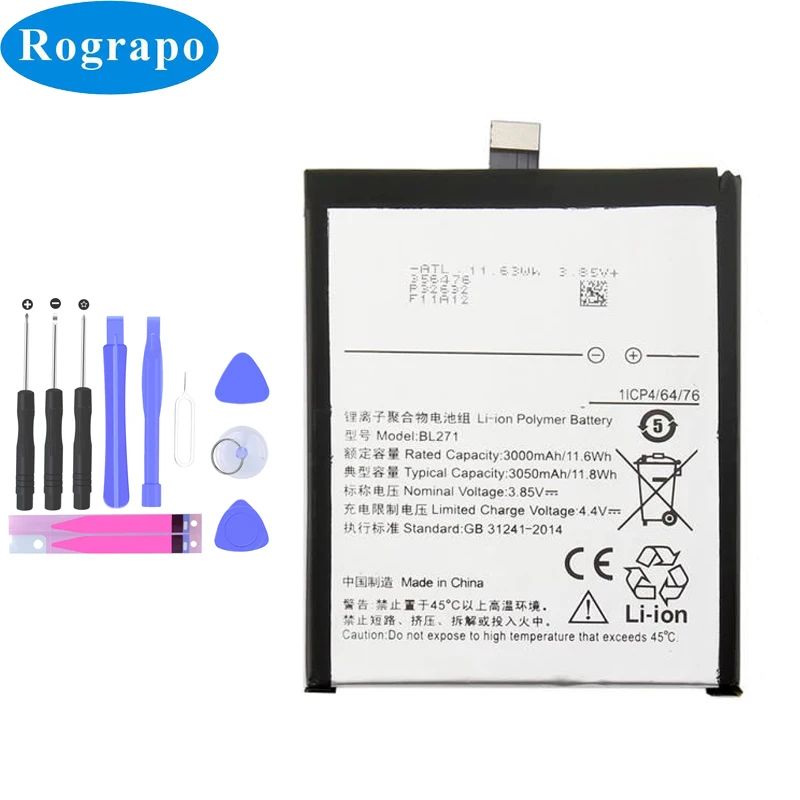 

3050mAh BL271 Mobile Phone Replacement Battery For Lenovo Zuk Edge Z2 X BL-271 BL 271 Batterie Accumulator
