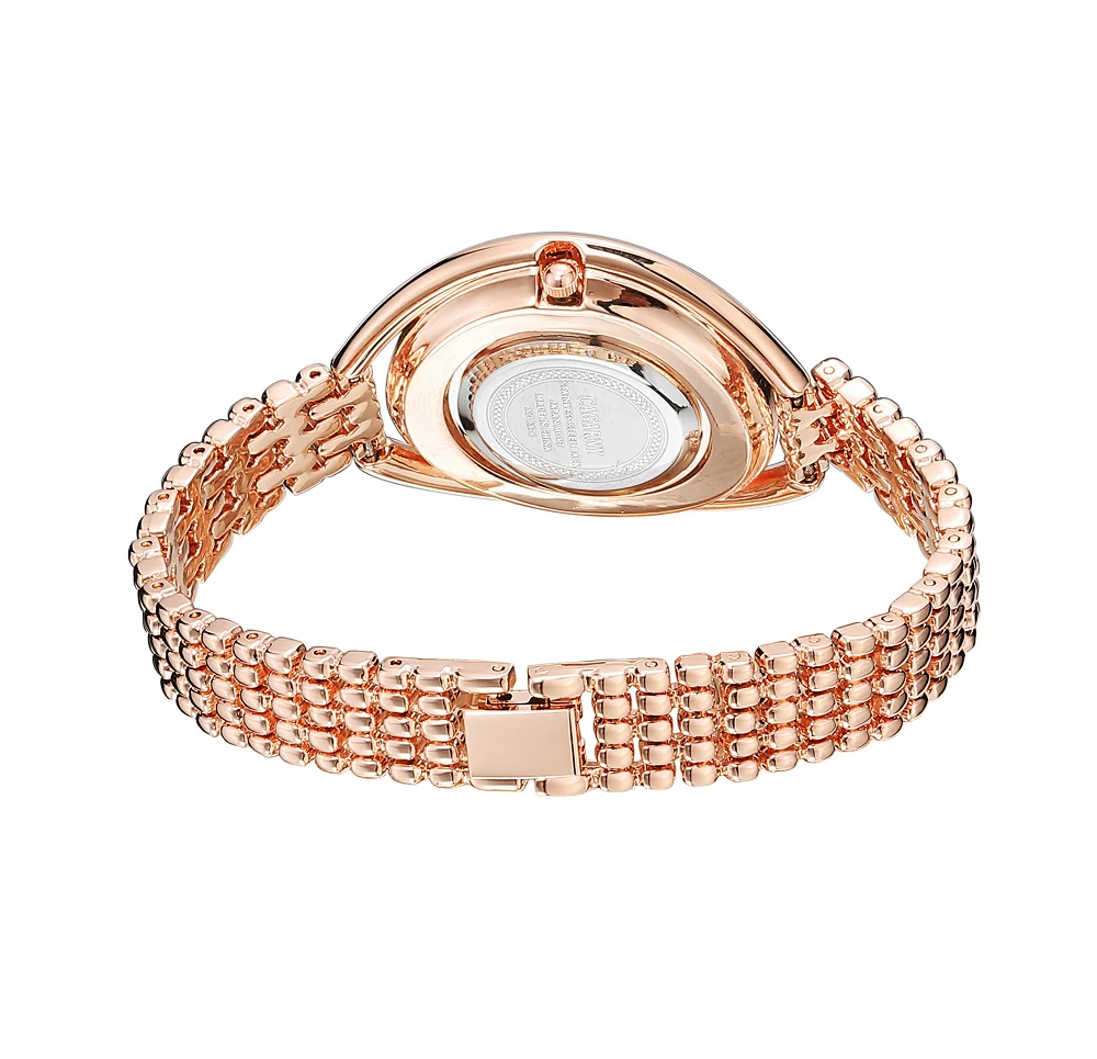 

Cool Luxury Lady Fashion Trend Personality Stainless Steel Gold Strap Elliptical Quartz Watch Gift Student Woman Clock Relogio