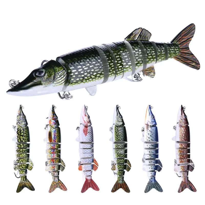 Искусственный щука приманки мульти шарнирные 12 5 см 20g похожая на настоящую