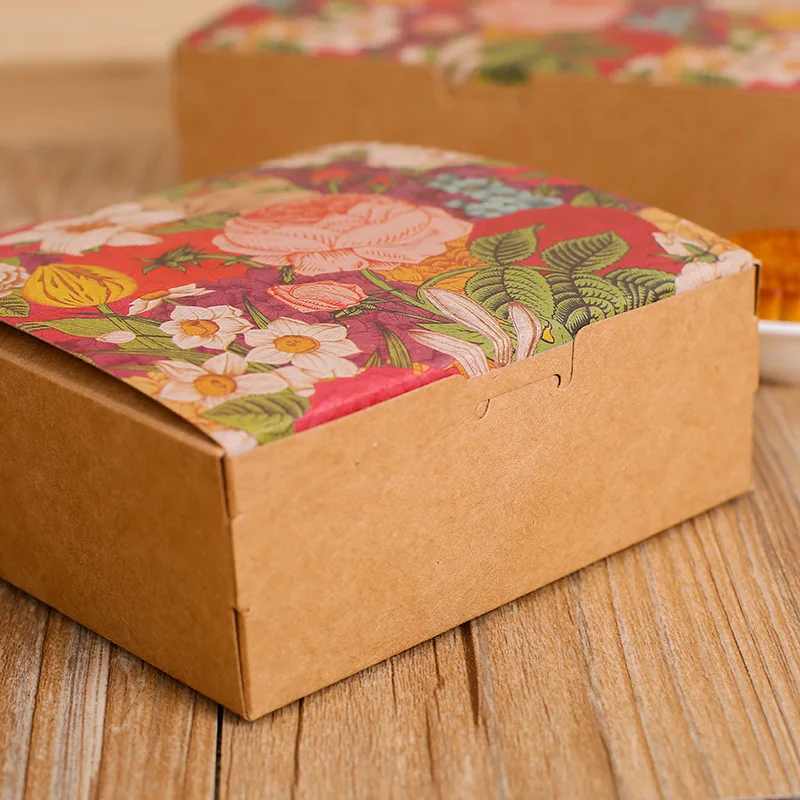 200 шт./лот Упаковка из бумаги в виде цветов для кексов винтажная Цветочная