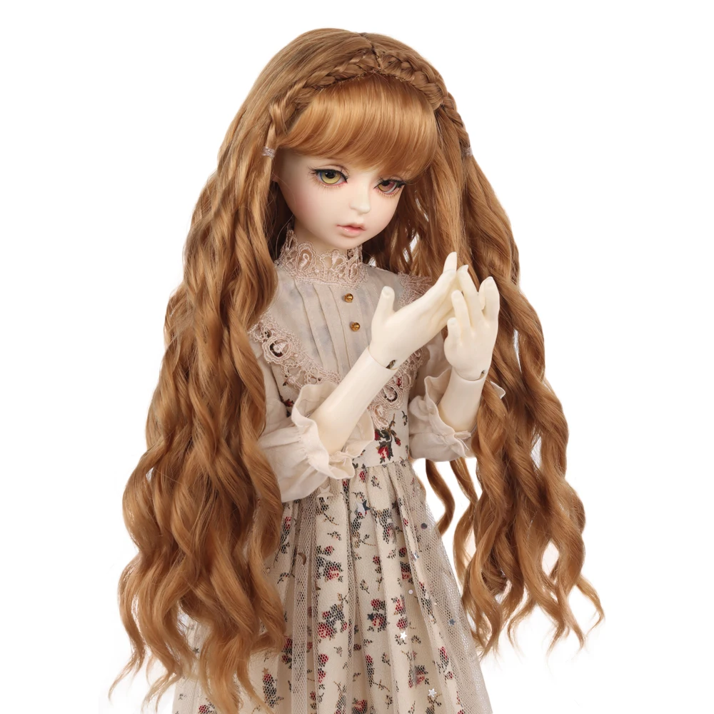 MUZIWG кукла аксессуары 1/3 BJD/SD парик для кукол длинная челка вьющиеся волосы