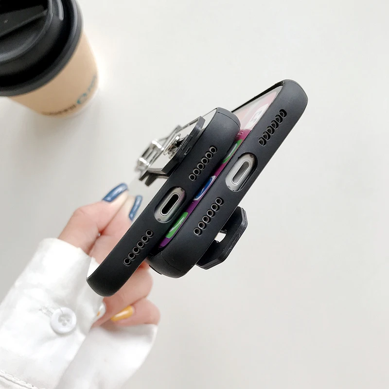 Зеркальный чехол Makup с ремешком на руку для iPhone 11 Pro Max чехлы женщин XR X XS роскошный