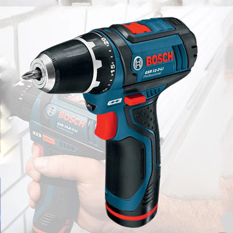 Bosch электрическая отвертка для зарядки электрическая дрель многофункциональная Бытовая двойная электрическая дрель GSR12-2-Li/GSR18-2-Li