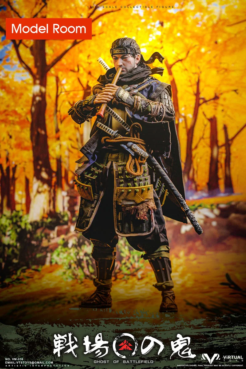 VTSTOYS VM-036 1/6 фигурка Призрака с поля боя модель 12 дюймов японский самурайский